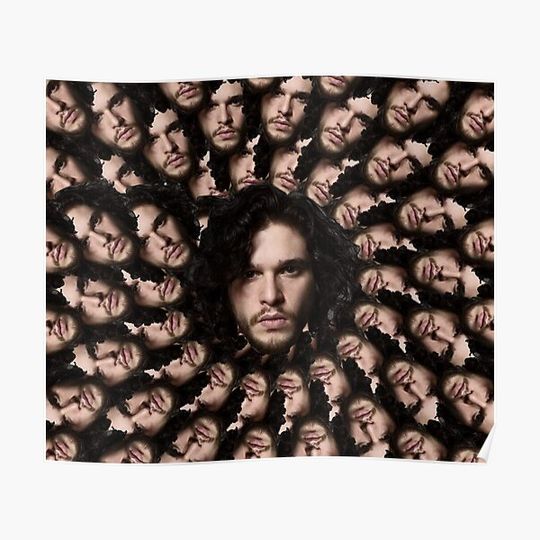 Discover Kit harington fractal Premium Matte Vertical Poster