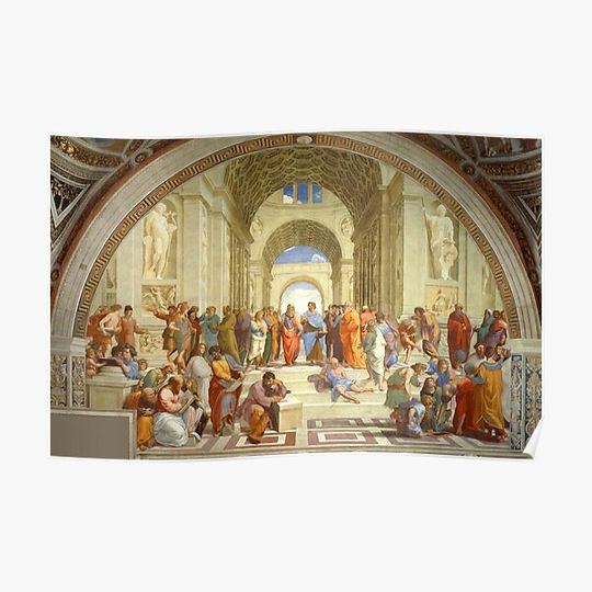 Discover The School Of athens Premium Matte Vertical Poster