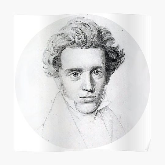 Discover Søren Kierkegaard Premium Matte Vertical Poster