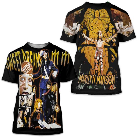 Discover Marilyn Manson Vintage Sweet Dreams Print Reprint Tee