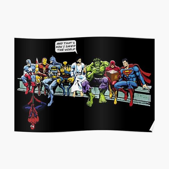 Discover xmas jesus gift - and that is how i saved the world Premium Matte Vertical Poster