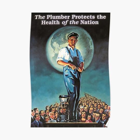 Discover Vintage American Plumber Pride Poster Premium Matte Vertical Poster