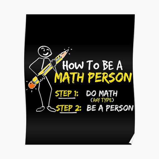 Discover Funny Math Joke - How to Be a Math Person