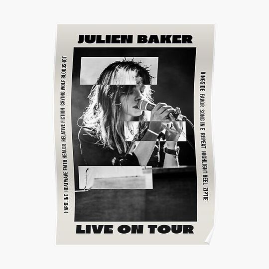 Discover Julien Baker live on tour (Little Oblivions) Premium Matte Vertical Poster