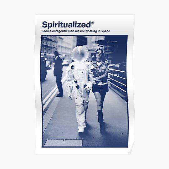 Discover Spiritualized // Jason Spaceman Premium Matte Vertical Poster