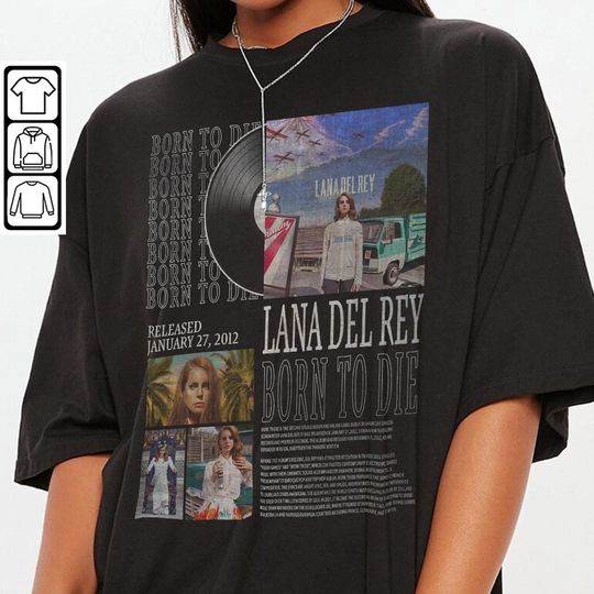 Discover Vintage Bootleg Inspired Tee Lana Del Rey Vintage T-Shirt, Born To Die Album Shirt
