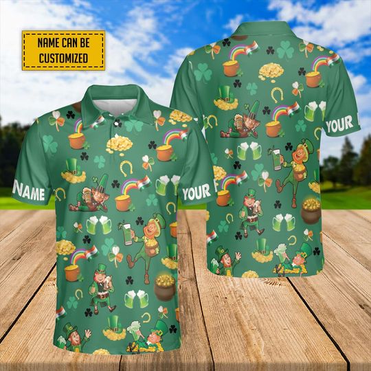 Discover Personalized St. Patrick's Day Polo Shirt - Irish Gift