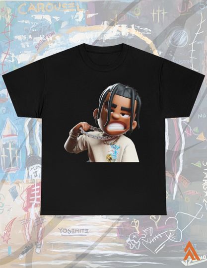 Discover Travis Scott Rap Art Tee Hip Hop T-Shirt
