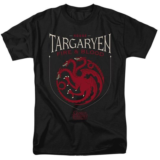 Discover Game Of Thrones House Targaryen Sigil Black Shirts