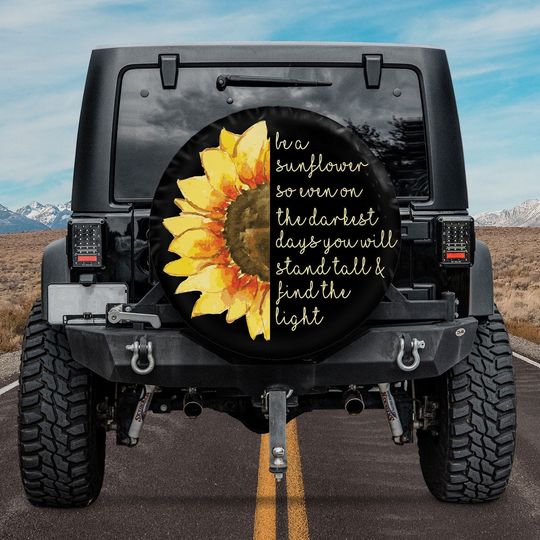 Discover Be A Tall Sunflower Gift For Him, Spare Tire Cover Camper