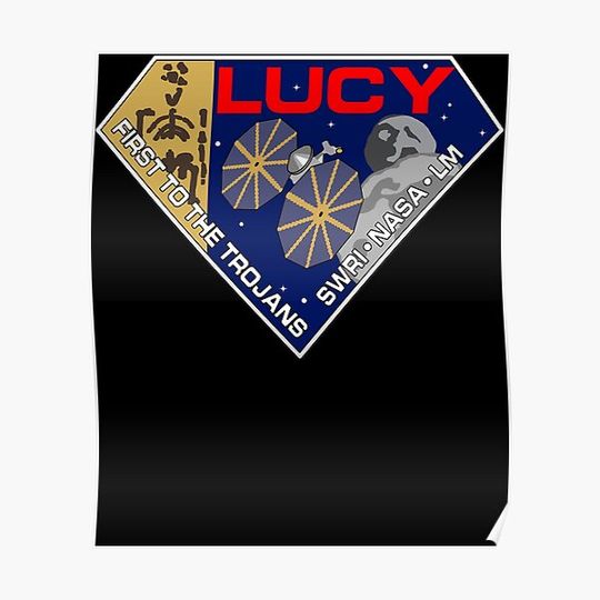 Discover Lucy Mission Logo Relaxed Fit Premium Matte Vertical Poster