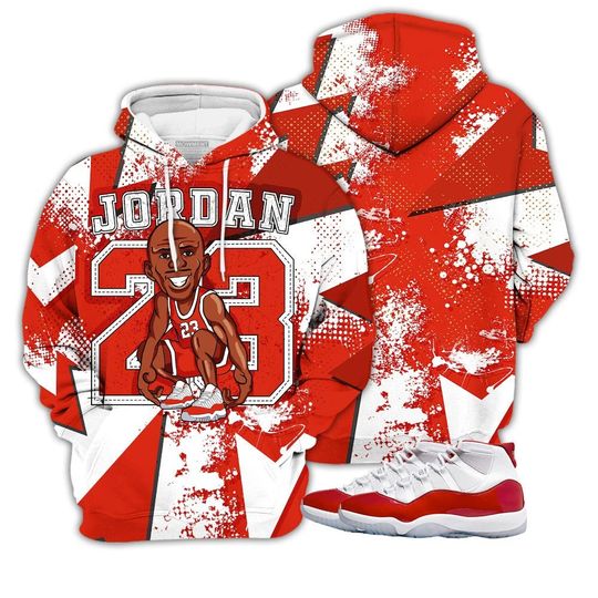Discover Jordan 23 Supperstar Sneaker Shirt Match 11 Varsity Red Tee