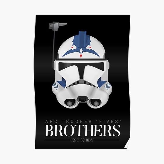 Discover ARC Trooper Fives - Brothers Premium Matte Vertical Poster