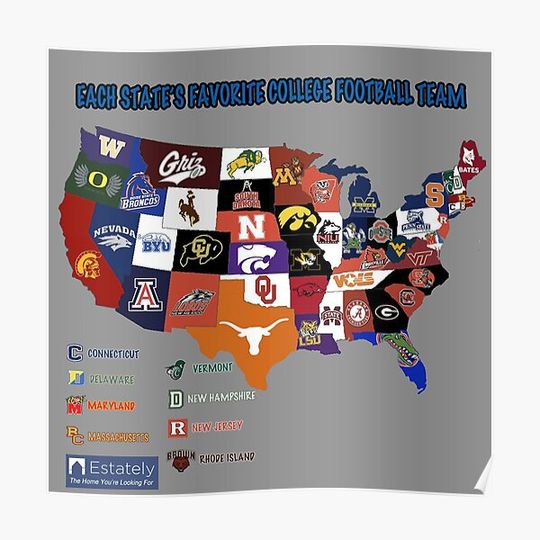 Discover football club map Premium Matte Vertical Poster