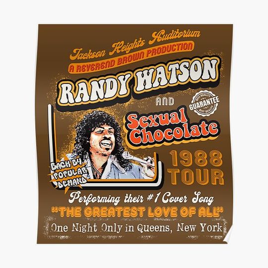 Discover Randy Watson Sexual Chocolate Concert Poster Premium Matte Vertical Poster