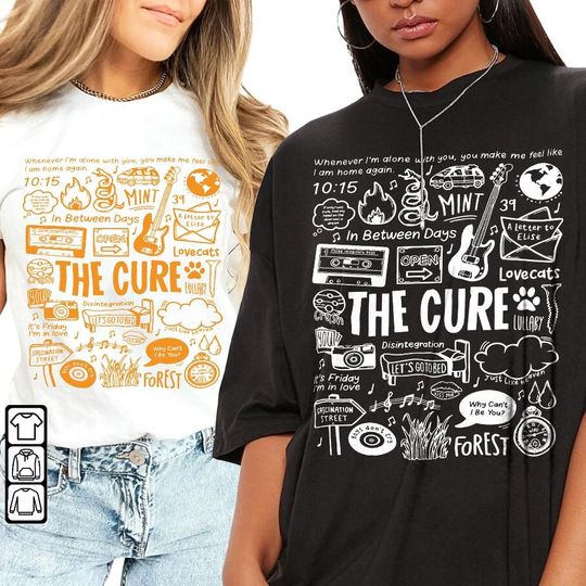 Discover The Cure Band Shirt Collection