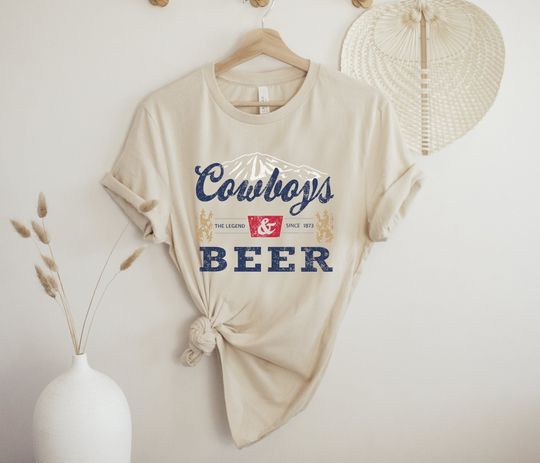 Discover Cowboys And Beer Vintage Vibe T-Shirt
