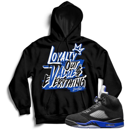 Discover Unisex Hoodie Match Jordan 5 Racer Blue