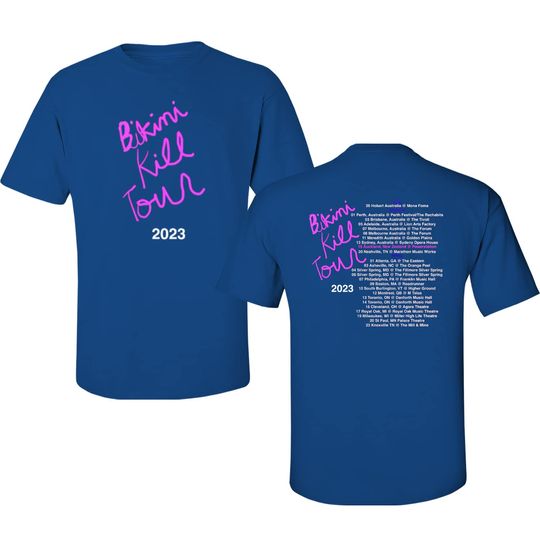 Discover BIKini Kill 2023 Tour T-Shirt, BIKini Kill Adult T-Shirt