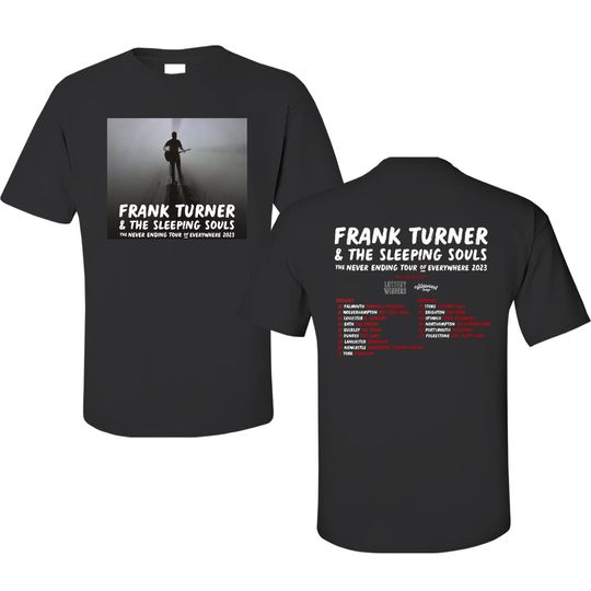Discover Frank Turner Tour 2023 T-Shirt, Frank Turner Adult T-Shirt