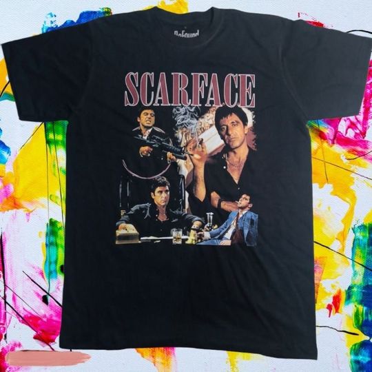 Discover Vintage Scarface Tony Montana Al Pacino Movie T-shirt, Vintage Scarface T-Shirt