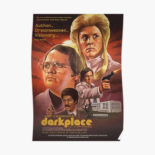 Discover Garth marenghi Dark Place Poster Premium Matte Vertical Poster