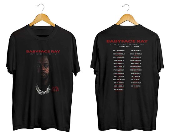 Discover Ray's Baby Face Mob Album Tour 2023 Shirt