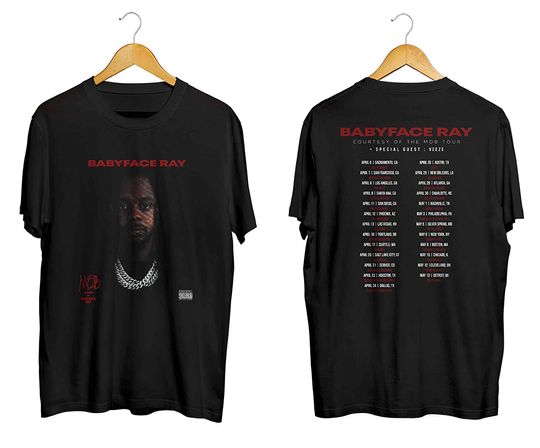 Discover Baby face Mob Album By Ray Shirt Courtesy Of The Mob Tour 2023