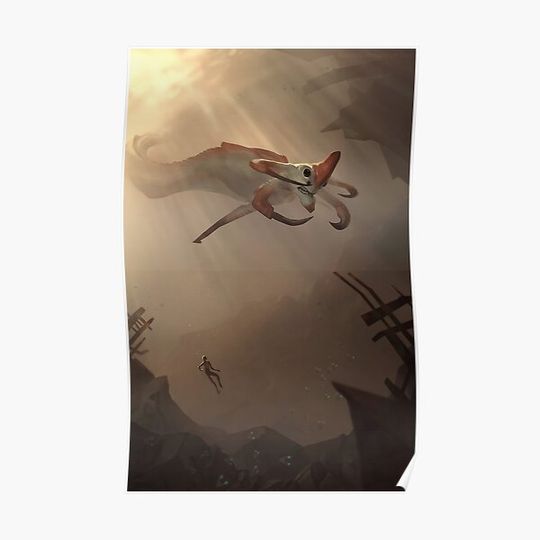 Discover Subnautica - Reaper Leviathan Poster Premium Matte Vertical Poster