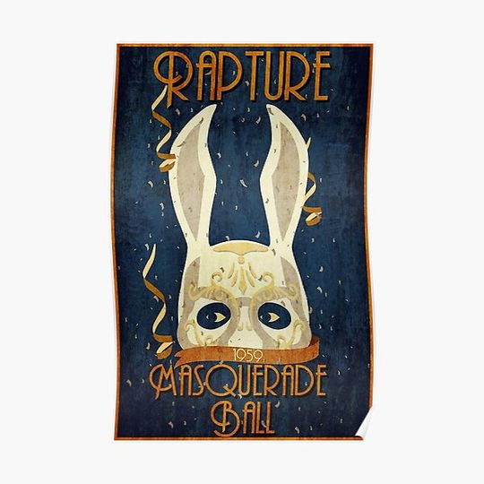 Discover Rapture Masquerade Ball 1959 Premium Matte Vertical Poster