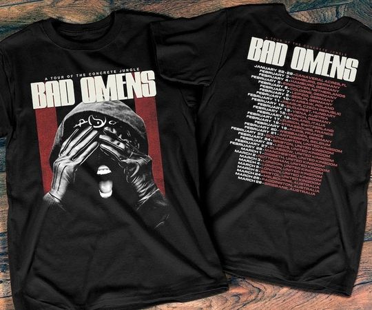 Discover 2023 Bad Omens A Tour Of The Concrete Jungle T-shirt, Bad Omens World Tour 2023 Tshirt