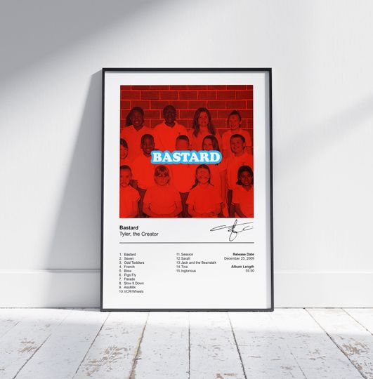 Discover Tyler, the Creator Poster - Bastard Mixtape Album Cover Poster Print
