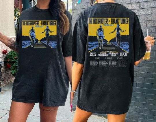 Discover The Interrupters Tour 2023 Shirt, Frank Turner Tour 2023 T Shirt