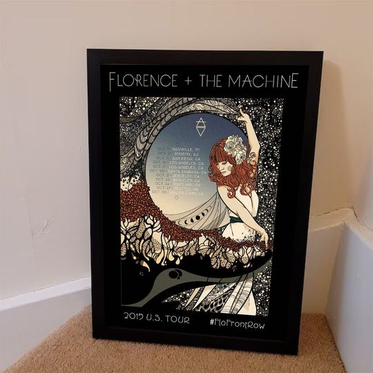 Discover Vintage Florence + the Machine 2015 Tour Inspired Poster