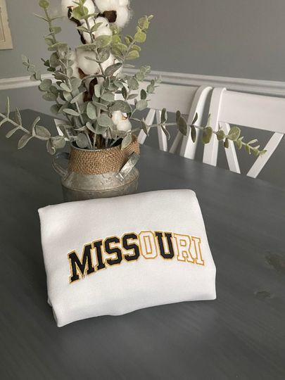 Discover Embroidered Missouri Crewneck
