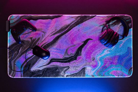 Discover RGB Liquid Galaxy Gaming Mouse Pad