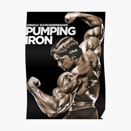 Discover Arnold Schwarzenegger Classic Pumping Iron Premium Matte Vertical Poster