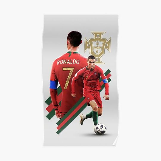 Discover Cristiano Ronaldo Running Poster