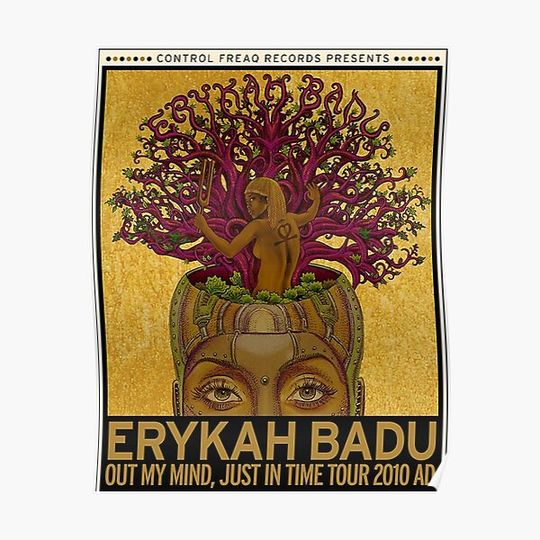 Discover Erykah Badu Premium Matte Vertical Poster