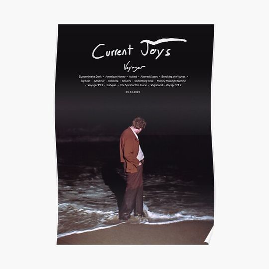 Discover Current Joys - Voyager (2021) Music Album Cover Poster Premium Matte Vertical Poster