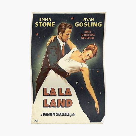 Discover La la Land vintage Premium Matte Vertical Poster