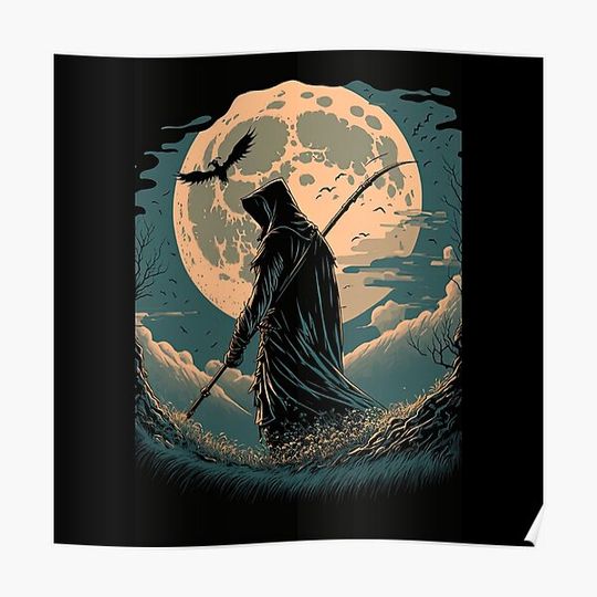 Discover Grim Reaper Stunning Vector Premium Matte Vertical Poster