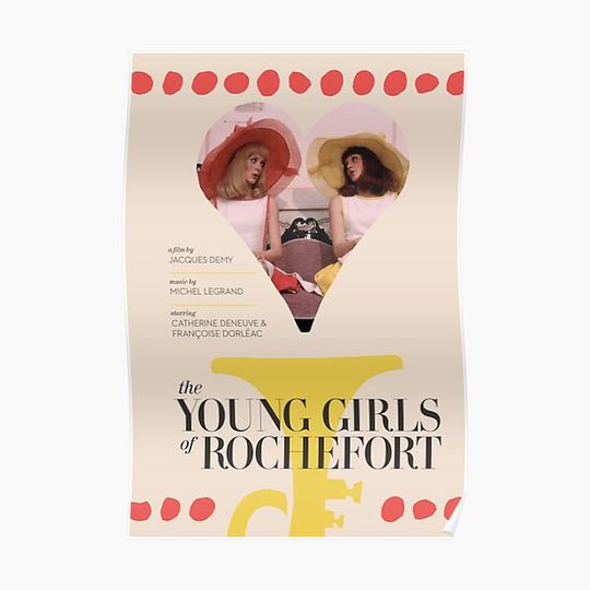 Discover The Young Girls of Rochefort Criterion Release Premium Matte Vertical Poster