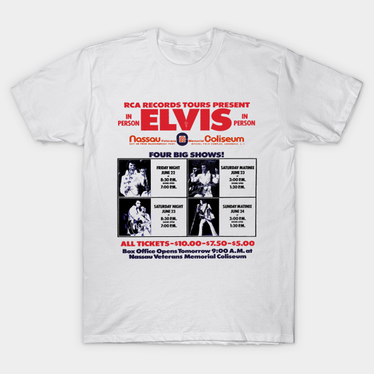 Discover Elvis | Nassau Coliseum - Elvis Presley - T-Shirt