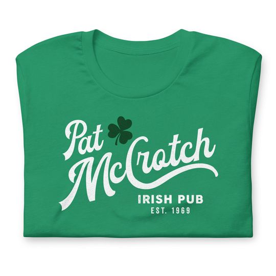 Discover Pat Mccrotch shirt | Saint Patrick's Day Funny Unisex T-Shirt | Pat My Crotch