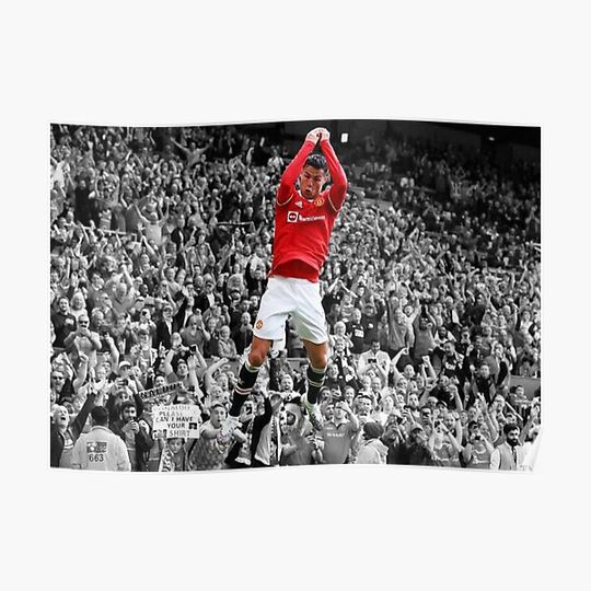 Discover CR7 celebration poster Premium Matte Vertical Poster
