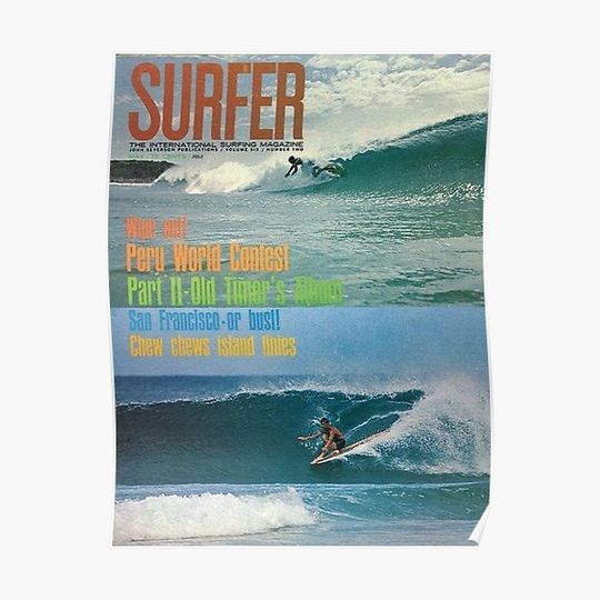 Discover vintage surfing poster Premium Matte Vertical Poster