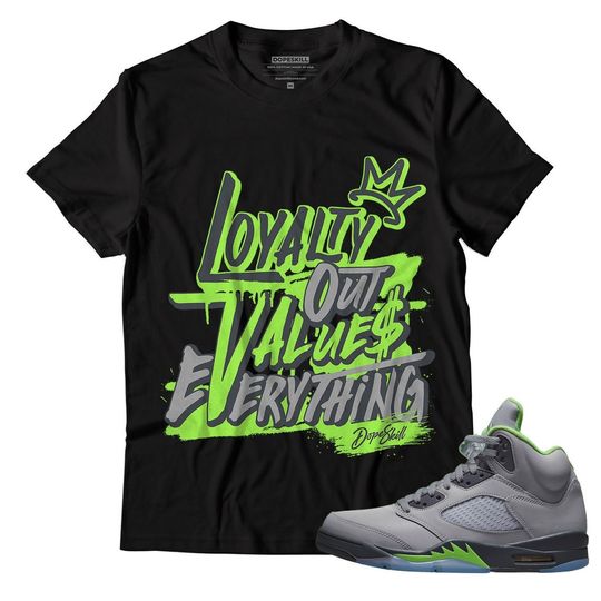 Discover Unisex Shirt Match Jordan 5 Green Bean