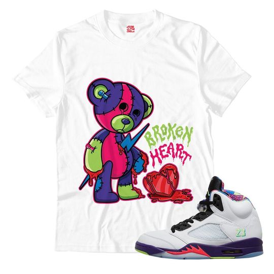 Discover Broken Heart Unisex Shirt Match Jordan 5 Bel-Air