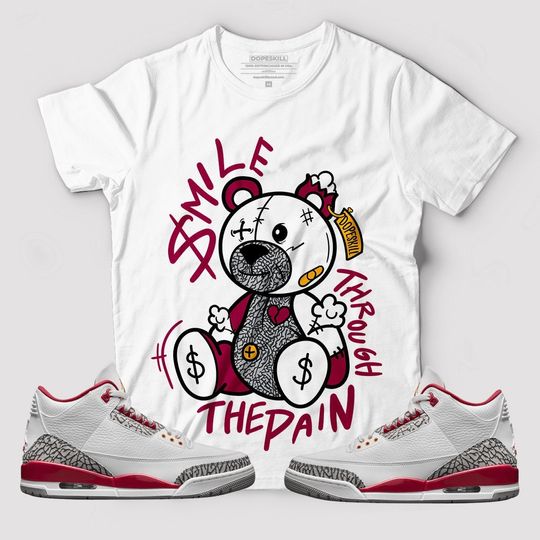 Discover BEAN Graphic To Match Jordan 3 Cardinal Red T-Shirt